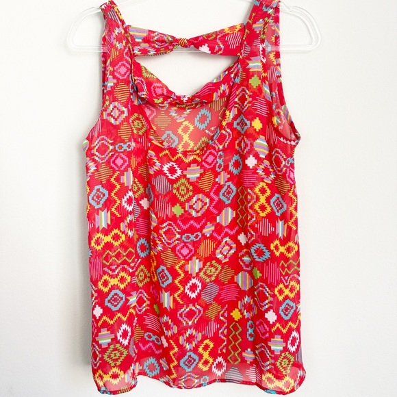 Delia’s Flowy Tank- Red - Picture 5 of 5